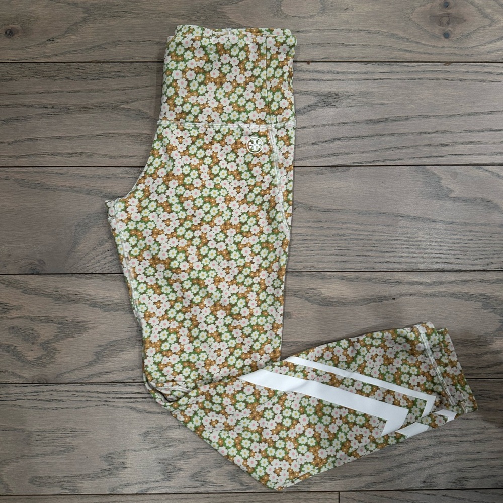 Tory Sport Flower Print Leggings - Small